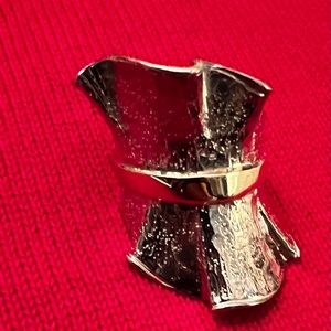 sterling and gold ring 7-1/4